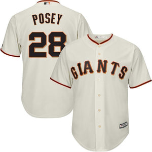 Buster Posey #28 San Francisco Giants Majestic Big & Tall Cool Base Player Jersey - Cream