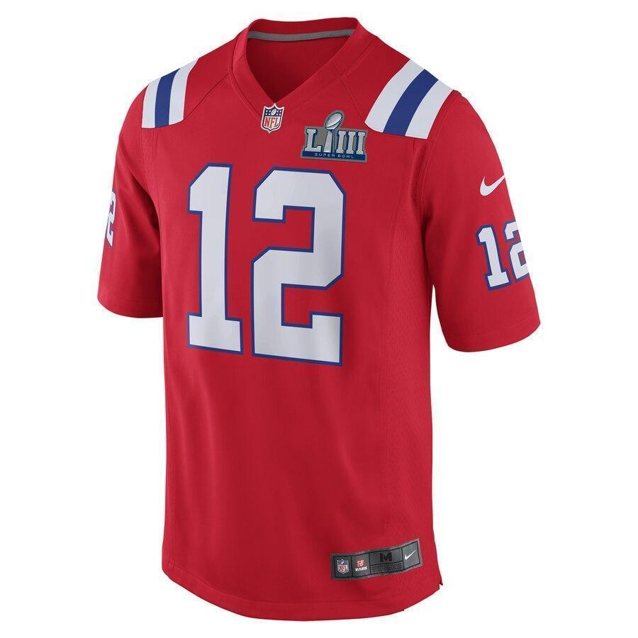 Tom Brady New England Patriots Nike Super Bowl LIII Bound Game Jersey - Red