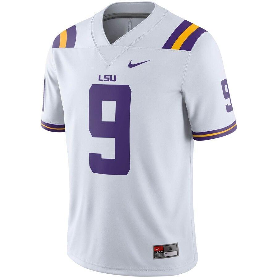 #9 LSU Tigers Nike Game Jersey - White