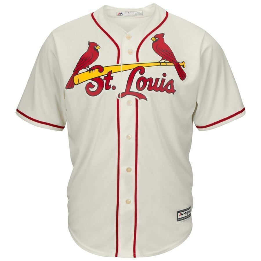 Matt Carpenter St. Louis Cardinals Majestic Alternate Cool Base Player Jersey – Cream/Red