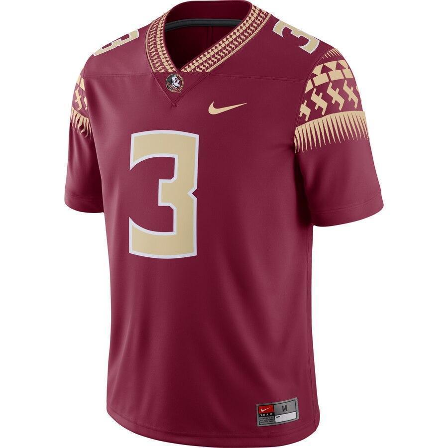 #3 Florida State Seminoles Nike Game Jersey - Garnet