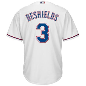 Delino DeShields Texas Rangers Majestic Cool Base Home Player Jersey - White