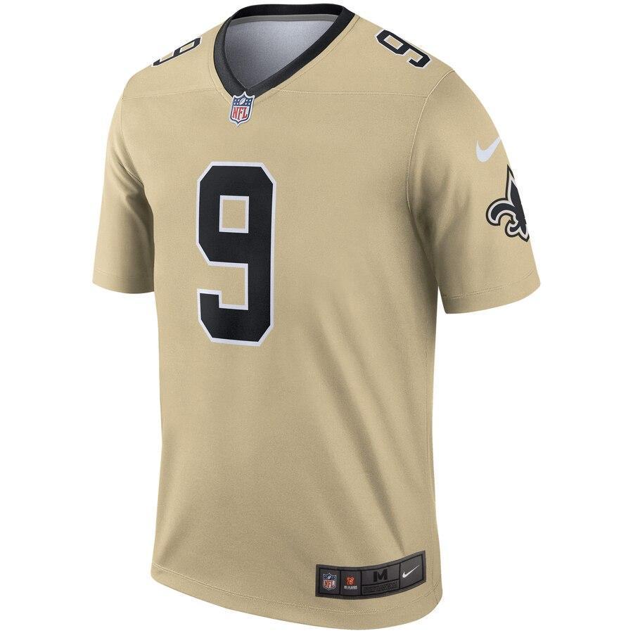 Drew Brees New Orleans Saints Nike Inverted Legend Jersey - Gold