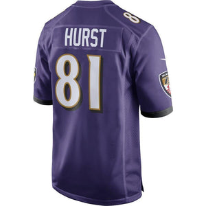 Hayden Hurst Baltimore Ravens Nike Game Jersey - Purple