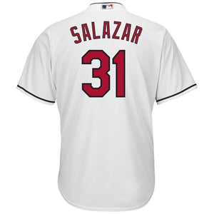 Danny Salazar Cleveland Indians Majestic Home Cool Base Jersey - White