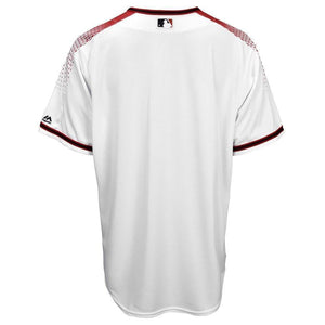 Arizona Diamondbacks Majestic Offical Cool Base Jersey - White/Sedona Red