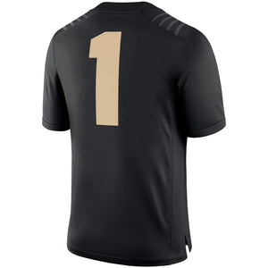 Purdue Boilermakers Nike Team Game Football Jersey - Black