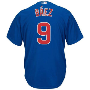 Javier Baez Chicago Cubs Majestic Alternate Official Cool Base Player Jersey - Royal/White