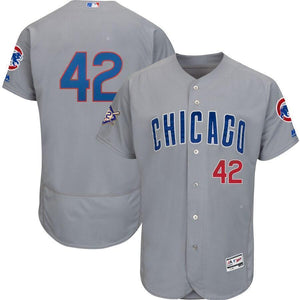 Chicago Cubs Majestic 2019 Jackie Robinson Day Flex Base Jersey – Gray