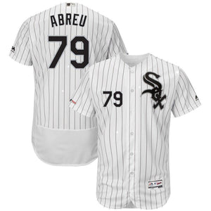 Jose Abreu Chicago White Sox Majestic Home Flex Base Collection Player Jersey - White/Black