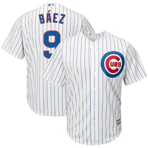 Javier Baez Chicago Cubs Majestic Alternate Official Cool Base Player Jersey - Royal/White