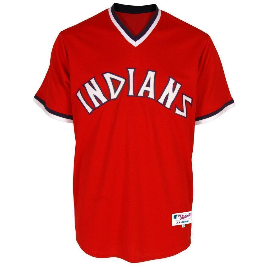 Francisco Lindor Cleveland Indians Majestic Turn Back the Clock Jersey - Red