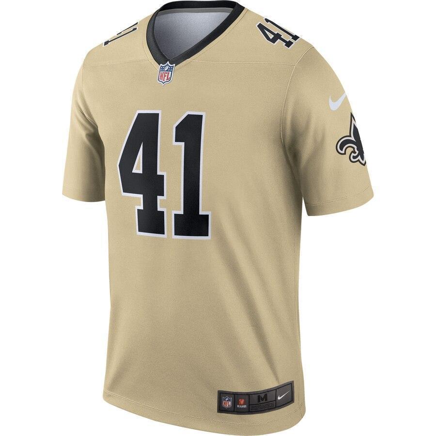 Alvin Kamara New Orleans Saints Nike Inverted Legend Jersey - Gold