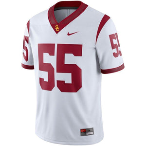 #55 USC Trojans Nike Game Jersey - White