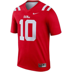 #10 Ole Miss Rebels Nike Legend Jersey - Red