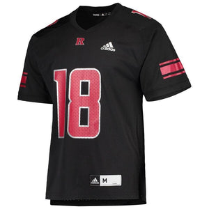 #18 Rutgers Scarlet Knights adidas Special Game Premier Jersey - Black