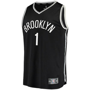 D'Angelo Russell Brooklyn Nets Fanatics Branded Fast Break Jersey Black - Icon Edition