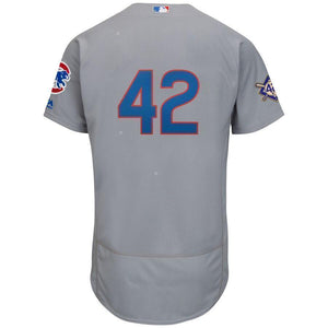 Chicago Cubs Majestic 2019 Jackie Robinson Day Flex Base Jersey – Gray