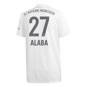 David Alaba Bayern Munich Away Soccer Jersey 2019-20 – White