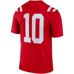 #10 Ole Miss Rebels Nike Legend Jersey - Red