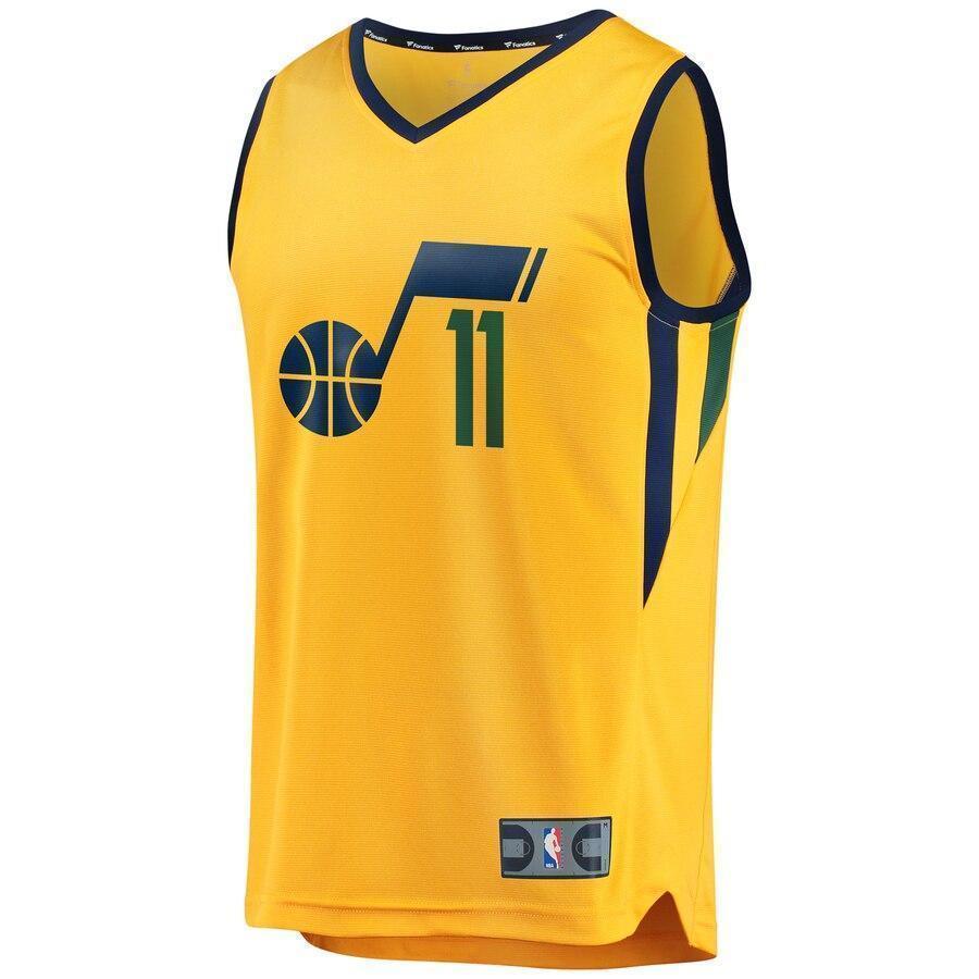 Dante Exum Utah Jazz Fanatics Branded Fast Break Player Jersey Gold - Statement Edition