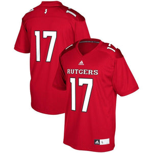 #17 Rutgers Scarlet Knights adidas Chase Football Jersey - Red