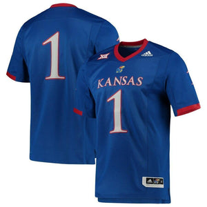 Kansas Jayhawks adidas Team Premier Football Jersey - Royal