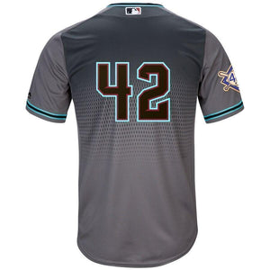 Arizona Diamondbacks Majestic 2019 Jackie Robinson Day Official Cool Base Jersey – Gray