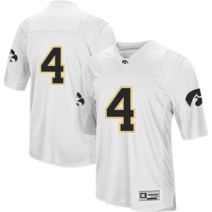 Iowa Hawkeyes Colosseum Football Jersey - White