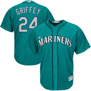 Ken Griffey Jr. Seattle Mariners Majestic Cool Base Player Jersey - White