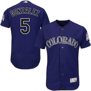 Carlos Gonzalez Colorado Rockies Majestic Alternate Collection Flex Base Player Jersey - Purple