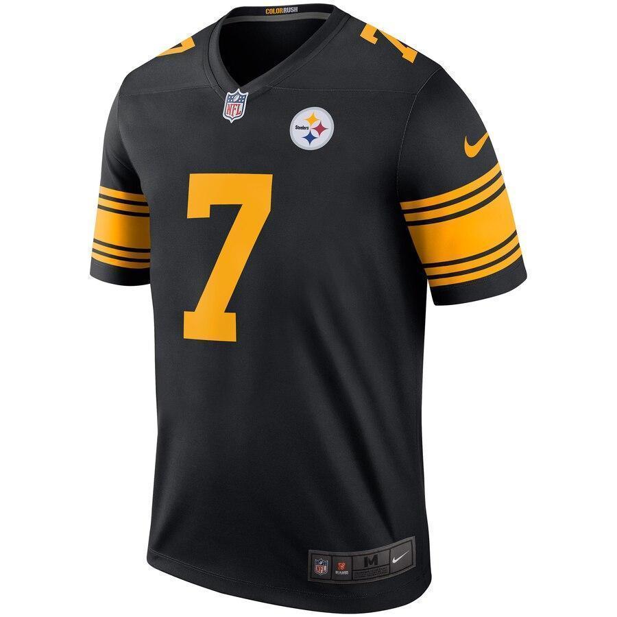 Ben Roethlisberger Pittsburgh Steelers Nike Color Rush Legend Jersey - Black