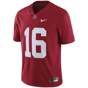 #16 Alabama Crimson Tide Football Jersey - Crimson