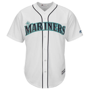 Ryon Healy Seattle Mariners Majestic Home Cool Base Player Jersey – White