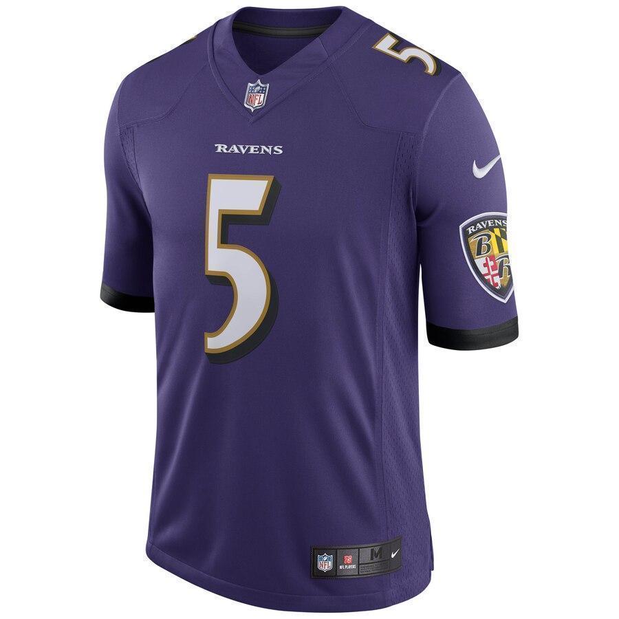 Joe Flacco Baltimore Ravens Nike Speed Machine Limited Player Jersey - Purple