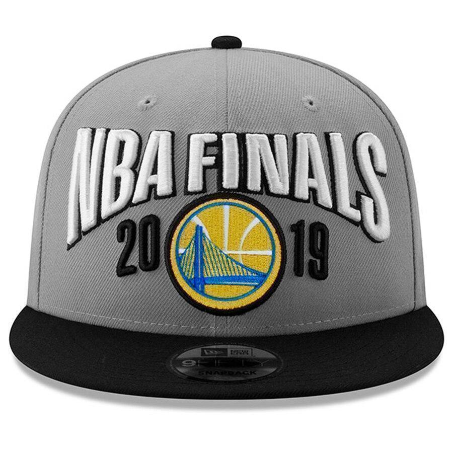 Golden State Warriors New Era 2019 Western Conference Champions Locker Room 9FIFTY Snapback Adjustable Hat – Graphite/Black