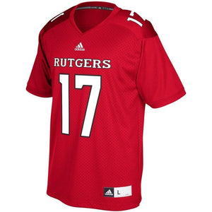 #17 Rutgers Scarlet Knights adidas Chase Football Jersey - Red