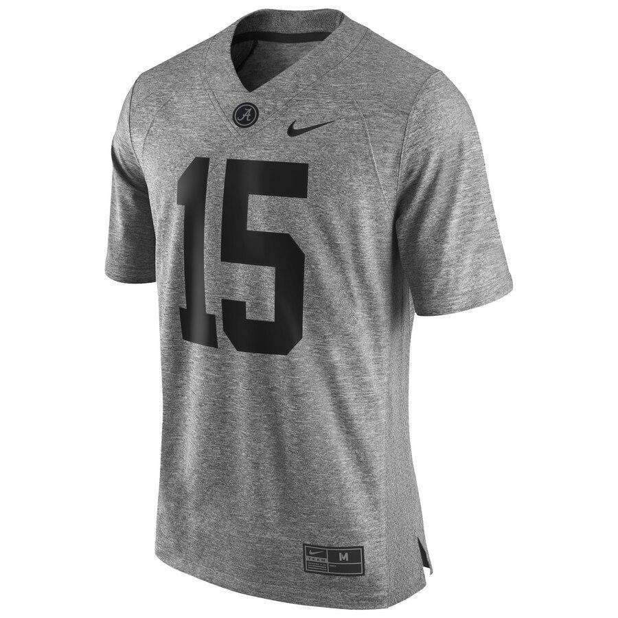 Alabama Crimson Tide Nike Gridiron Gray Limited Football Jersey - Heather Gray