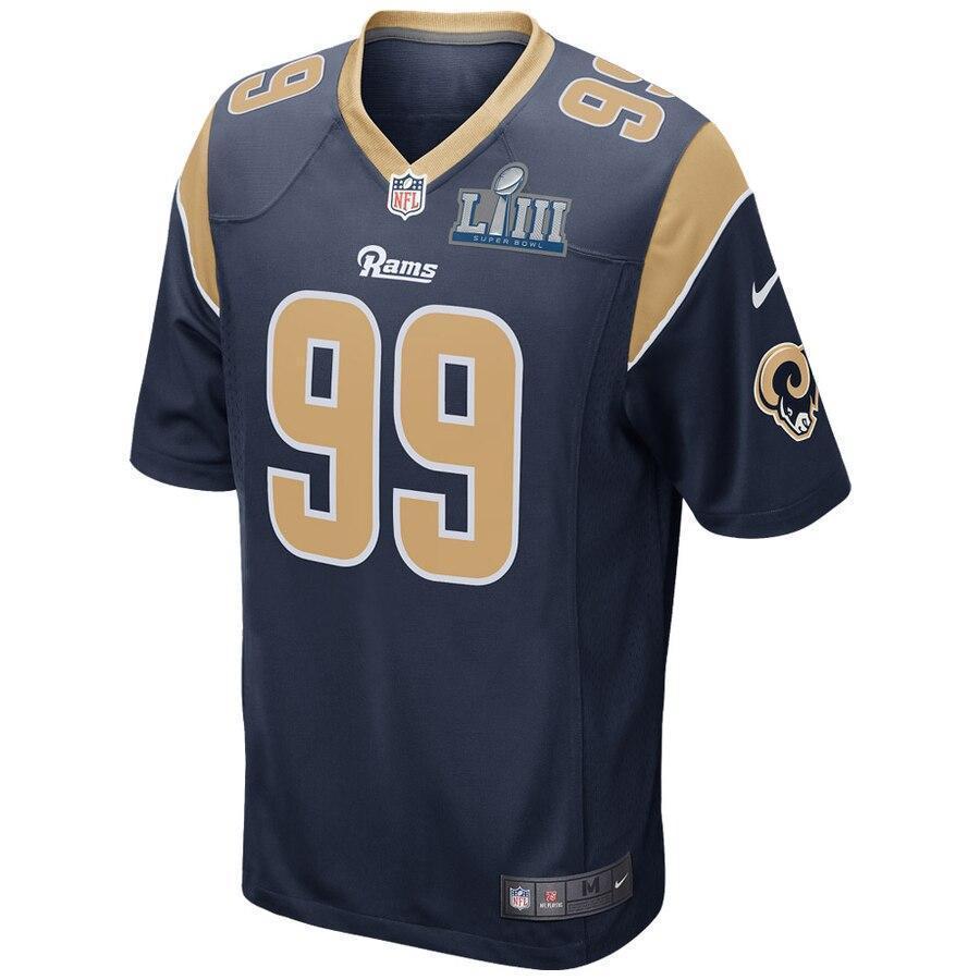 Aaron Donald Los Angeles Rams Nike Super Bowl LIII Bound Game Jersey - Navy