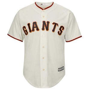 Joe Panik San Francisco Giants Majestic Cool Base Player Jersey - Cream/Black