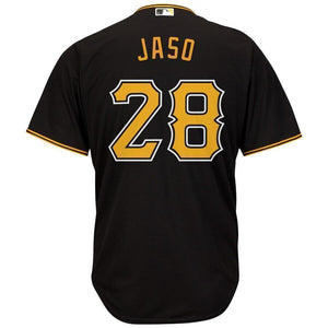 Jon Jaso Pittsburgh Pirates Majestic Alternate Cool Base Player Jersey - Black