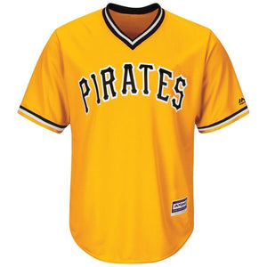 Pittsburgh Pirates Majestic Official Cool Base Team Jersey - Gold