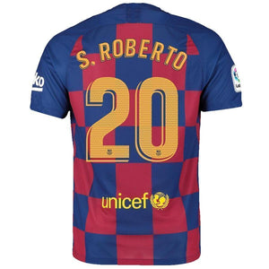 Sergi Roberto Barcelona Home Soccer Jersey 2019-20 - Royal