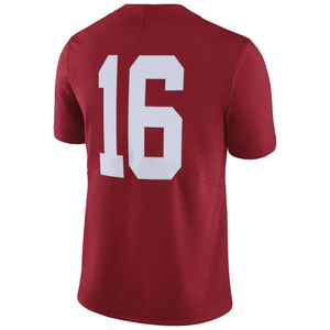 #16 Alabama Crimson Tide Football Jersey - Crimson