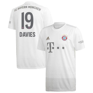 Alphonso Davies Bayern Munich Away Soccer Jersey 2019-20 – White