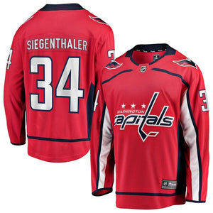 Jonas Siegenthaler Washington Capitals Fanatics Branded Home Breakaway Player Jersey - Red