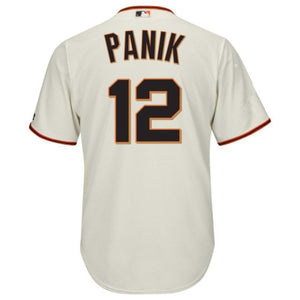 Joe Panik San Francisco Giants Majestic Cool Base Player Jersey - Cream/Black