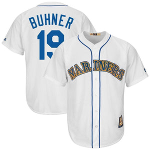 Jay Buhner Seattle Mariners Majestic Cooperstown Collection Cool Base Player Jersey – White