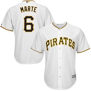 Starling Marte Pittsburgh Pirates Majestic Cool Base Player Jersey - White