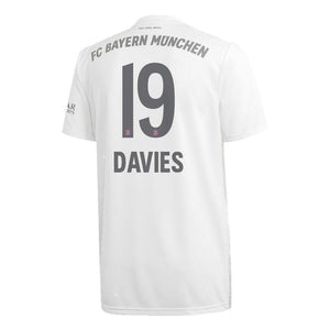 Alphonso Davies Bayern Munich Away Soccer Jersey 2019-20 – White